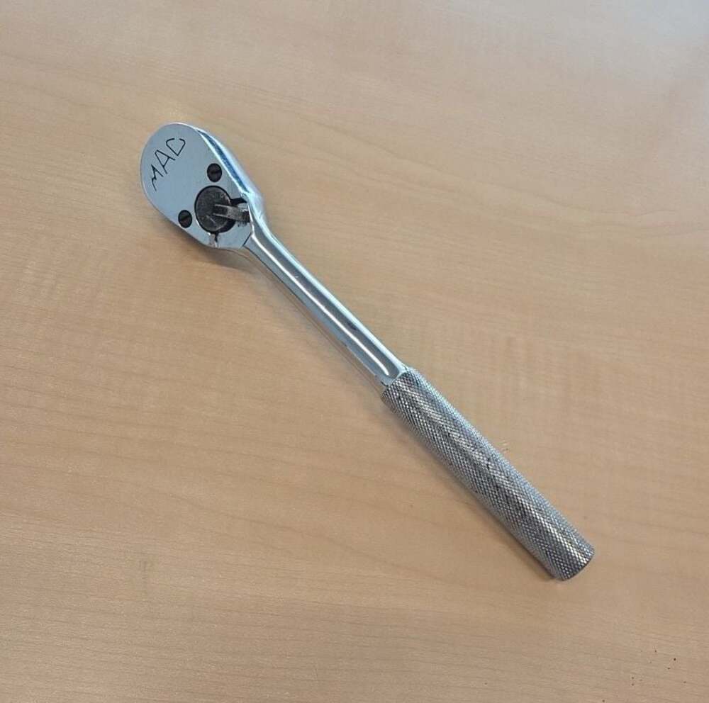 Vintage Mac Tools 1/2" Drive Ratchet VR10 Made in USA Knurled Handle